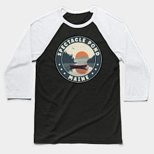 Spectacle Pond Maine Sunset Baseball T-Shirt